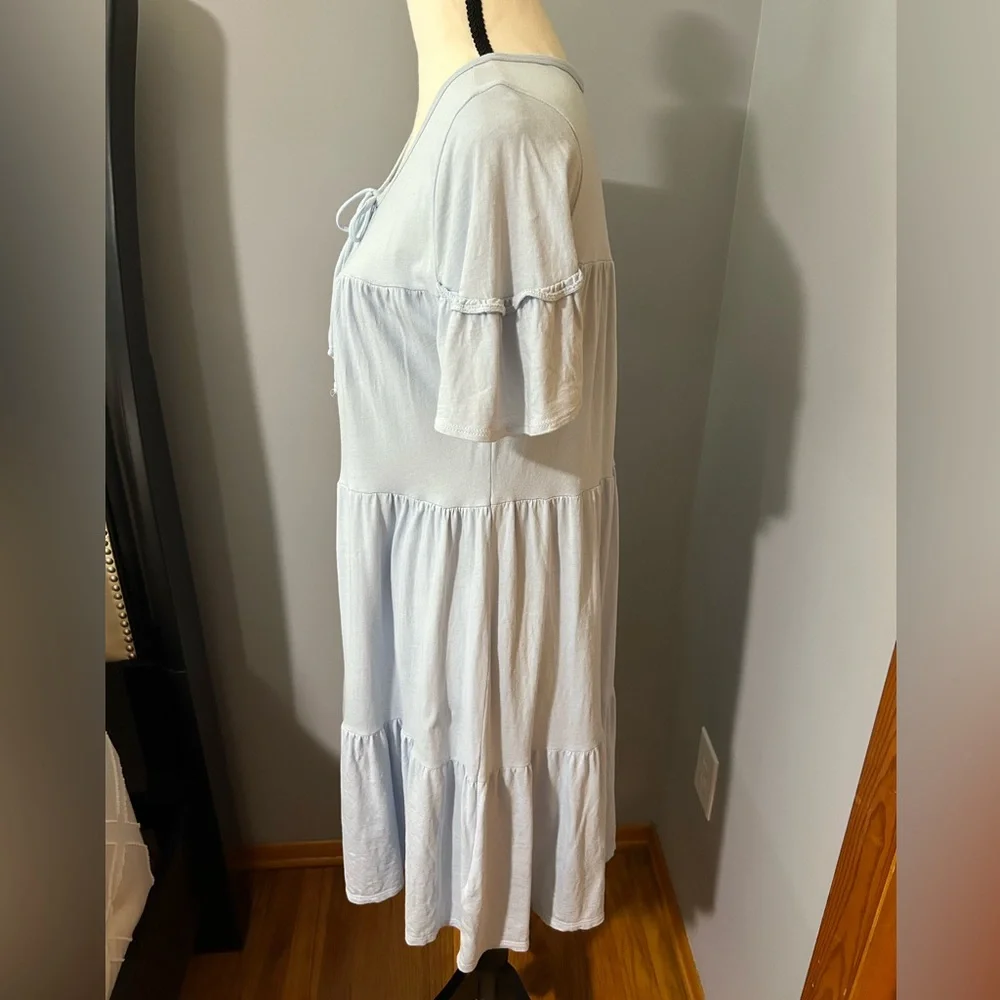 J. Crew Jersey tiered mini dress